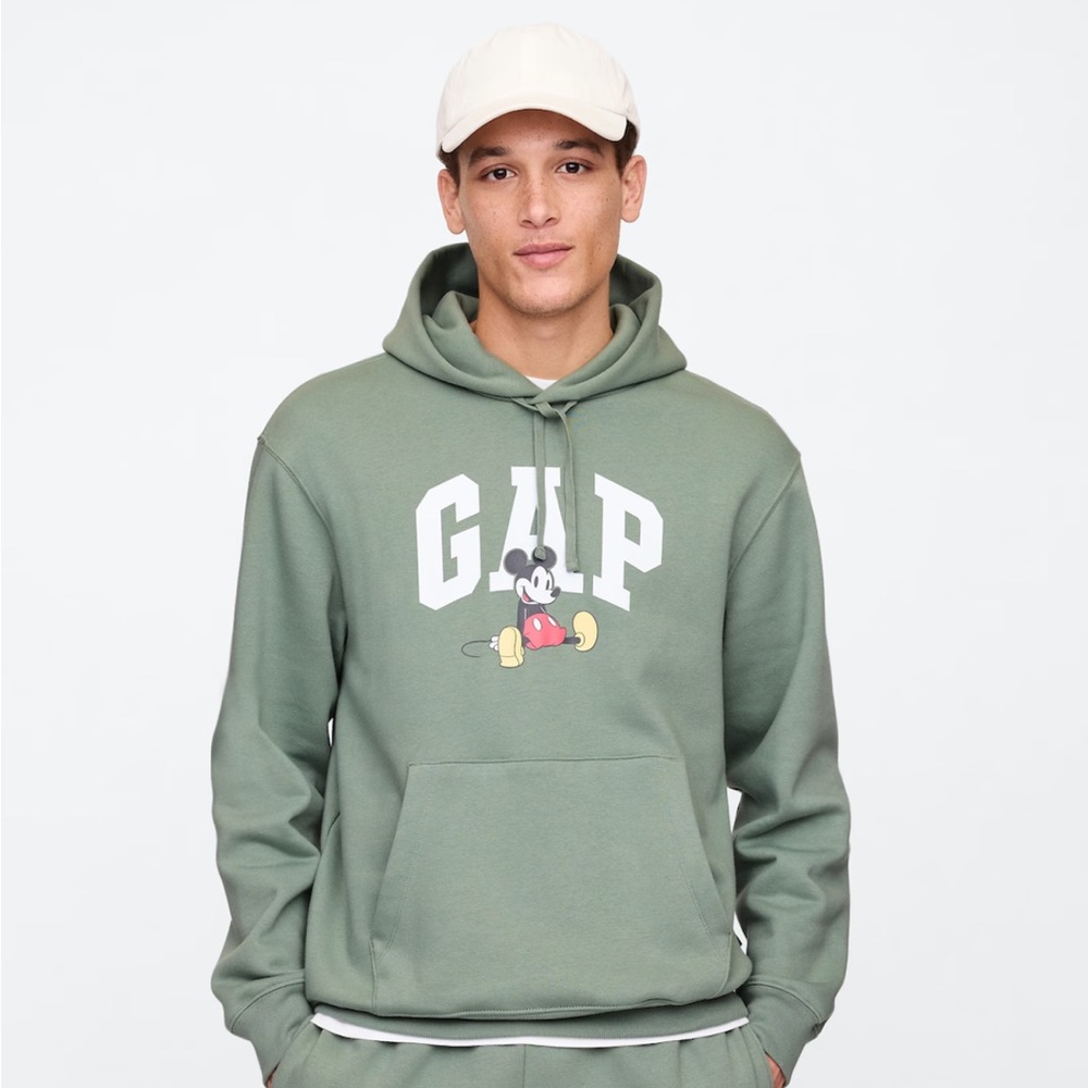 GAP Green Mickey Mouse Sweatshirt Men's XL